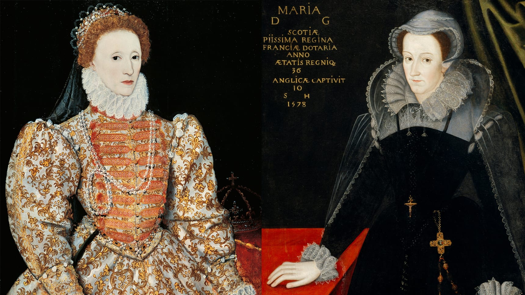 Елизавета 1 и Мария Стюарт